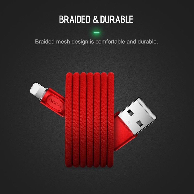 Cáp Lightning tự ngắt khi đầy pin ROCK RCB0619