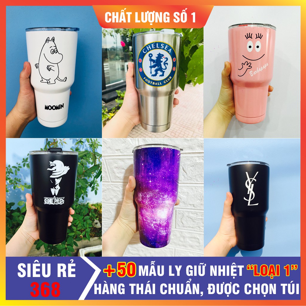 Ly Giữ Nhiệt Thái Lan 900ml Loại 1, Tặng Kèm  Ống Hút, Thanh Cọ Rửa Và Túi Đựng, Ly Giữ Nhiệt Yeti Siêu Hot