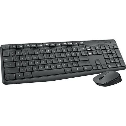 Combo chuột và bàn phím không dây Logitech MK235 - Hàng chính hãng