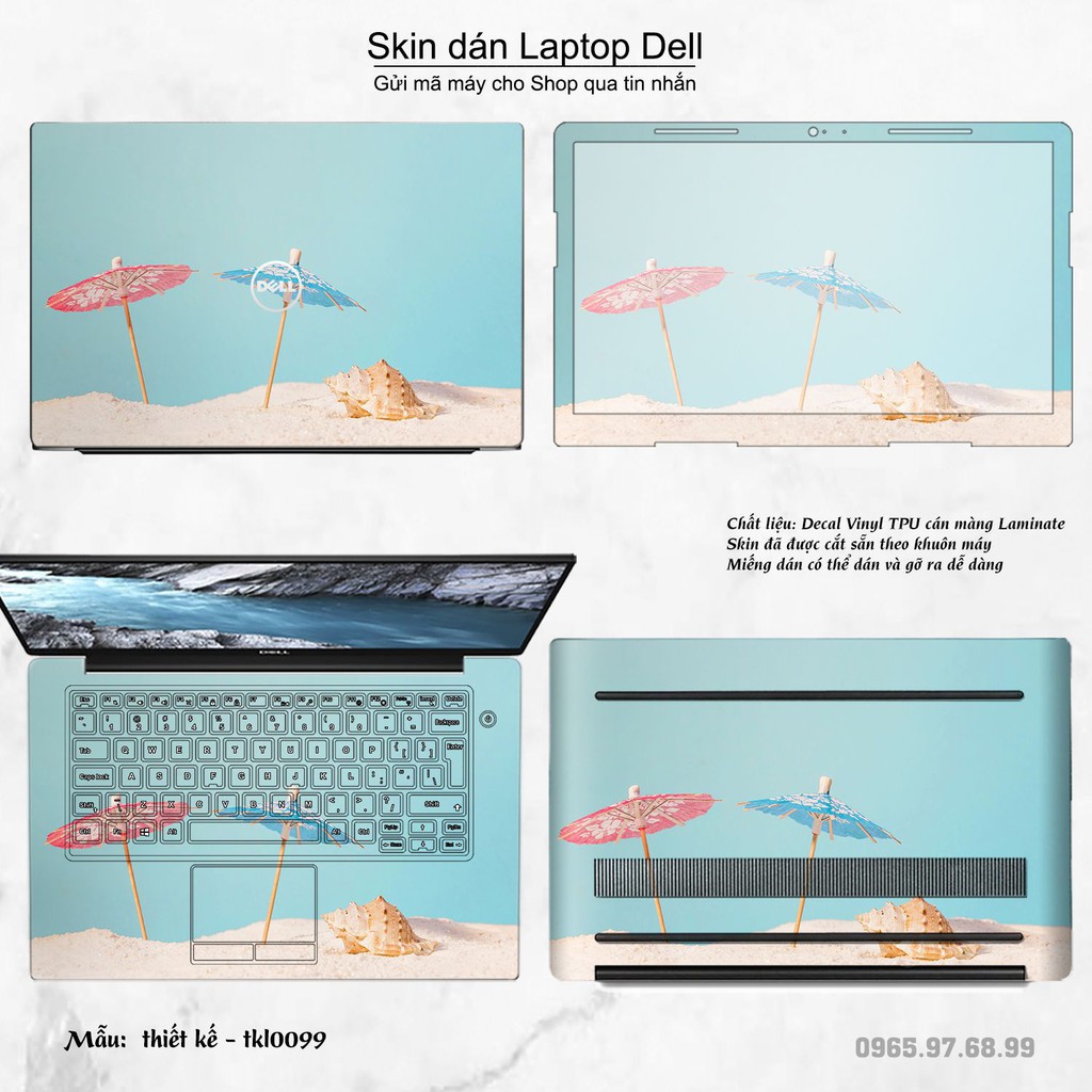 Skin dán Laptop Dell in hình thiết kế nhiều mẫu 2 (inbox mã máy cho Shop)