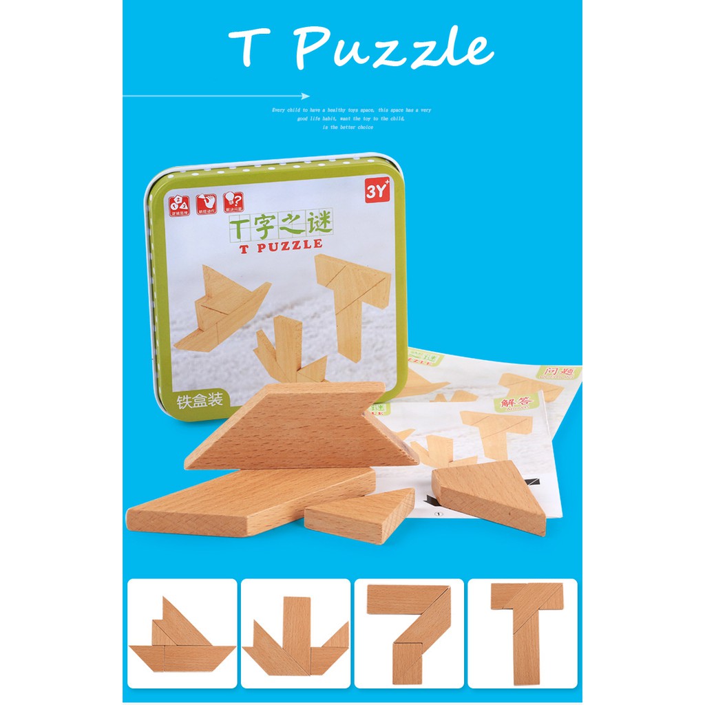 Đồ Chơi Xếp Hình Tetris Bằng Gỗ Nhiều Màu Phát Triển Trí Tuệ Cho Trẻ