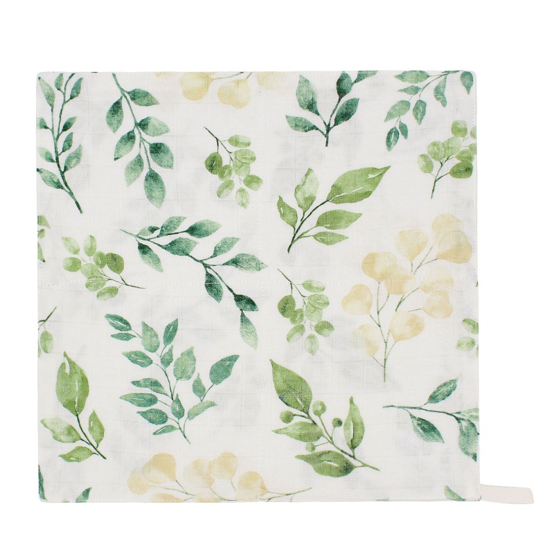 Yếm Ăn Họa Tiết Hoa Xinh Xắn Cho Bé