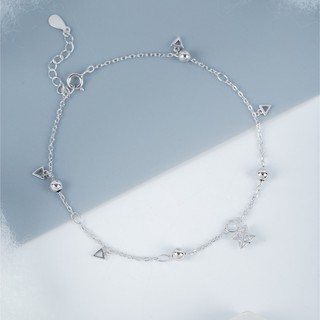 Lắc Chân Bạc Blue Peach All Star WG LC261