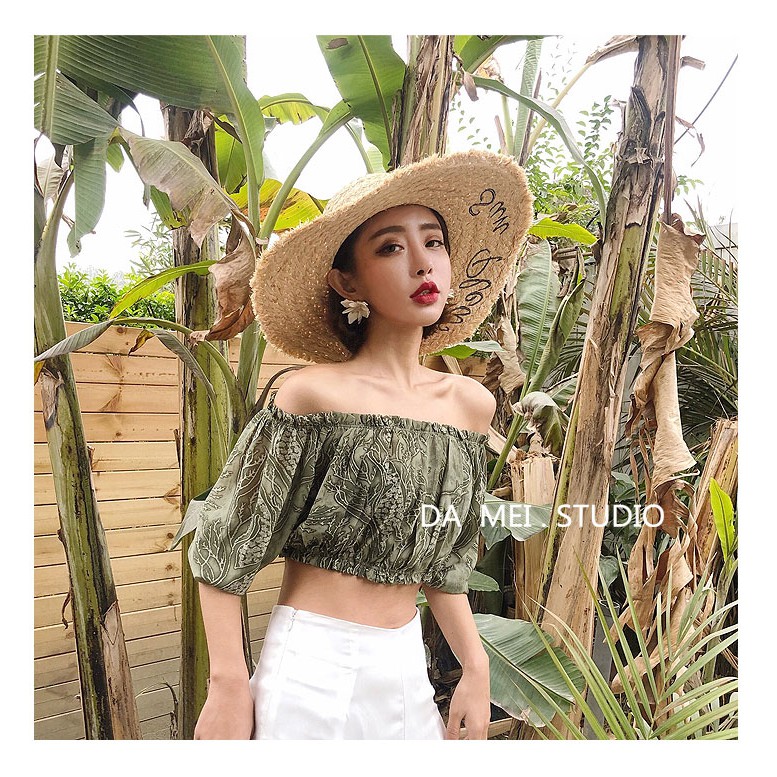 Mũ Cói Rộng Vành Chống Nắng In Chữ Phong Cách Hàn Quốc Thời Trang Đi Biển Mùa Hè Cho Nữ