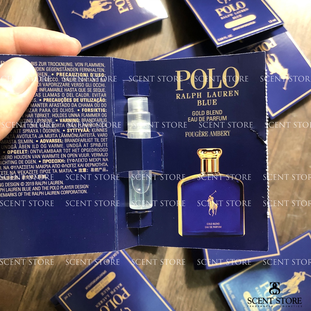 Scentstorevn - Vial chính hãng nước hoa Ralph Lauren Polo Blue Gold Blend, Red Intense