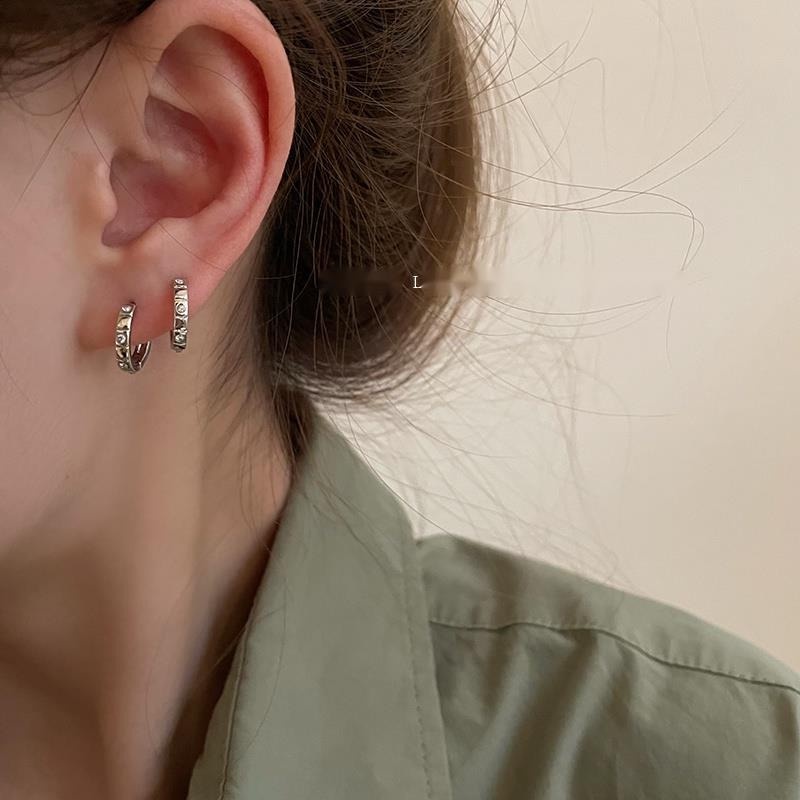 Khuyên Tai Đính Đá Zircon Phong Cách Harajuku Tinh Tế Thiết Kế Tinh Tế Thời Trang Mới Cho Nữ