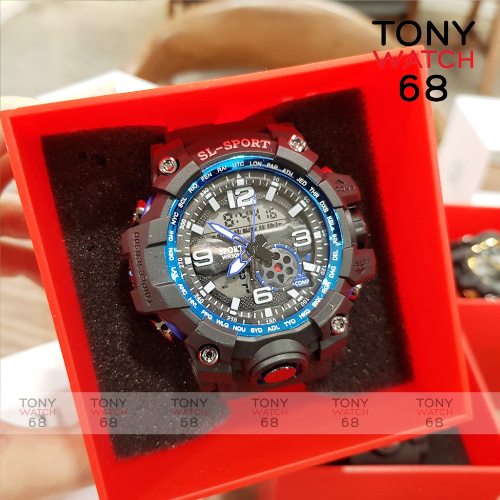 Đồng hồ điện tử nam SL SPORT thể thao chính hãng chống nước tuyệt đối Tony Watch 68