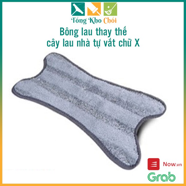 Bông lau cây lau nhà chữ X Pulito tự vắt tiện lợi LS-BCX