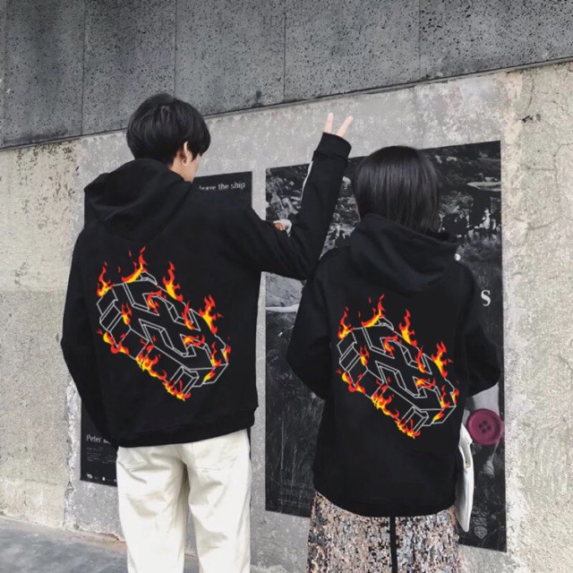 Áo hoodie highclub lửa