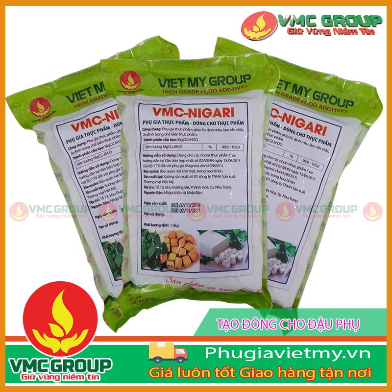 VMC NIGARI-GIÚP TẠO ĐÔNG TÀU HỦ, ĐẬU PHỤ KẾT TINH NHANH CHÓNG, PHỤ GIA THỰC PHẨM AN TOÀN