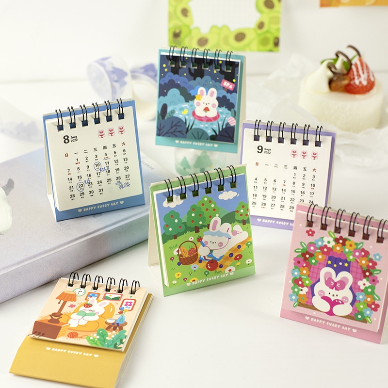 1 Lịch Mini 2023 Để Bàn Hình Thỏ Hoạt Hình Đáng Yêu
