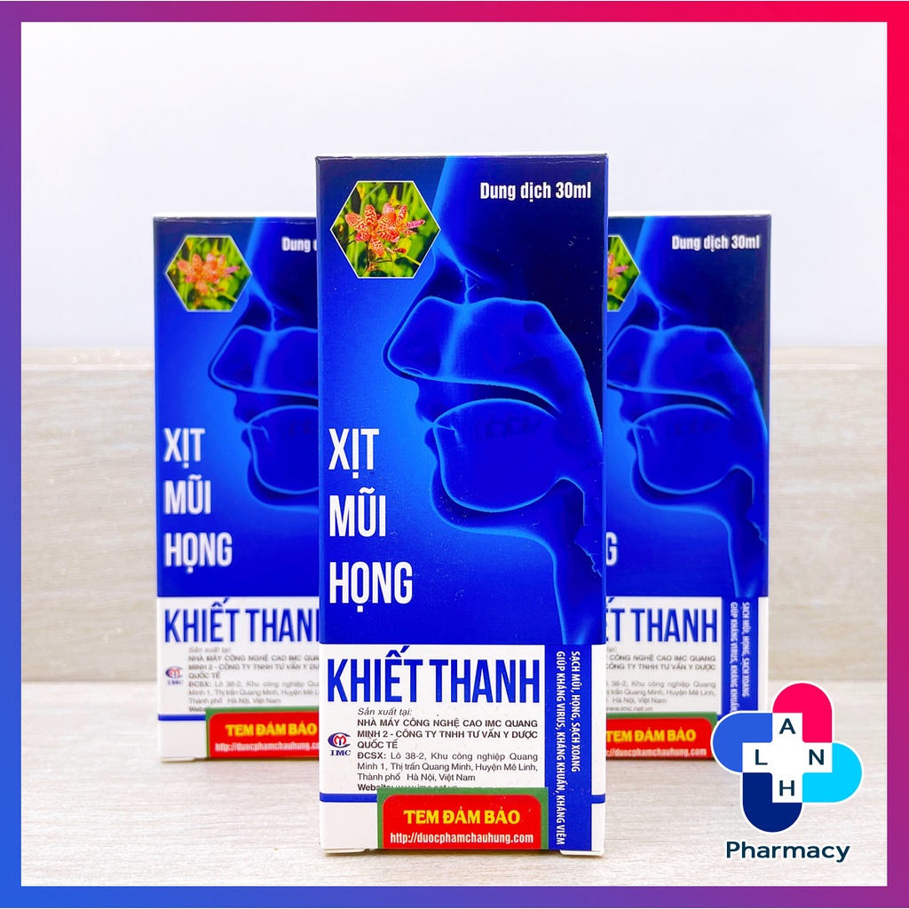 Xịt mũi họng Khiết Thanh (30ml) - Sạch mũi họng, sạch xoang.