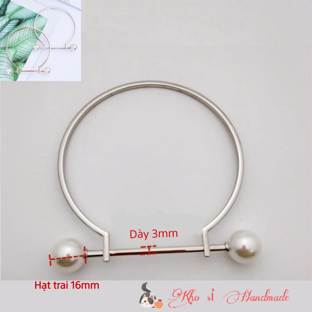 Quai Cầm Túi Xách Đính Hạt Trai