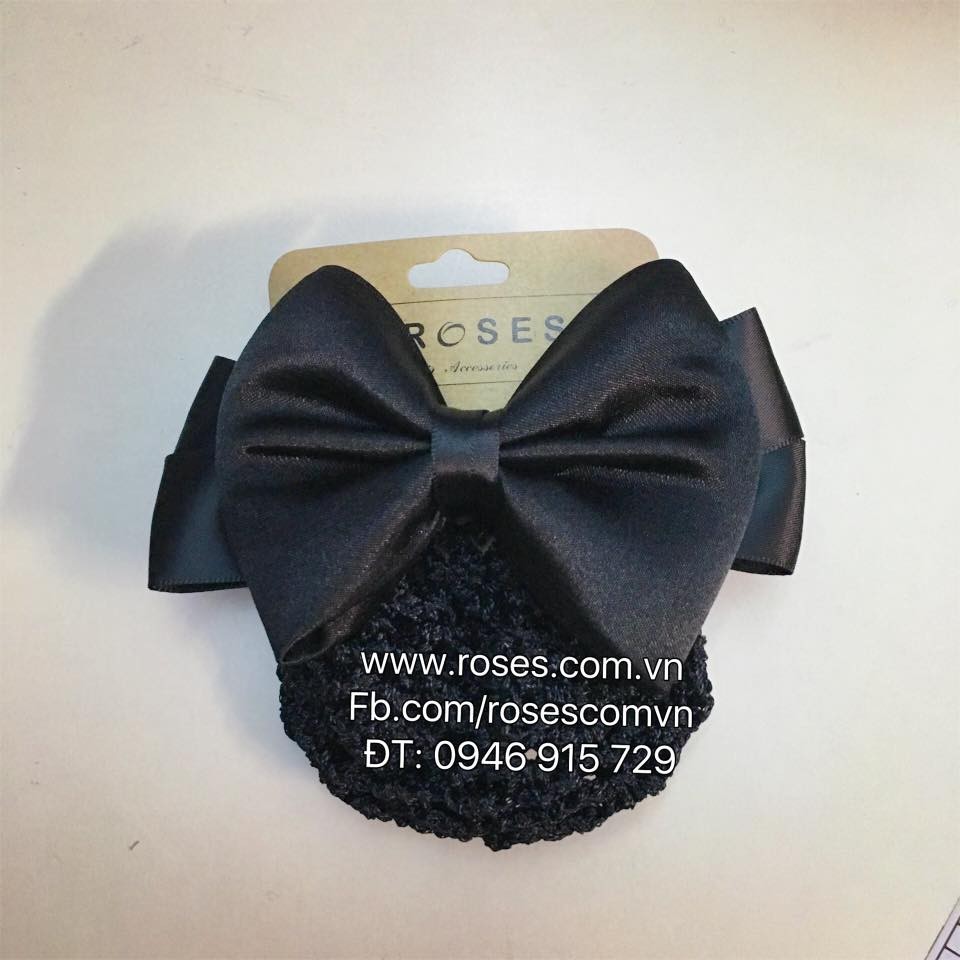 KẸP NƠ CÓ LƯỚI BÚI