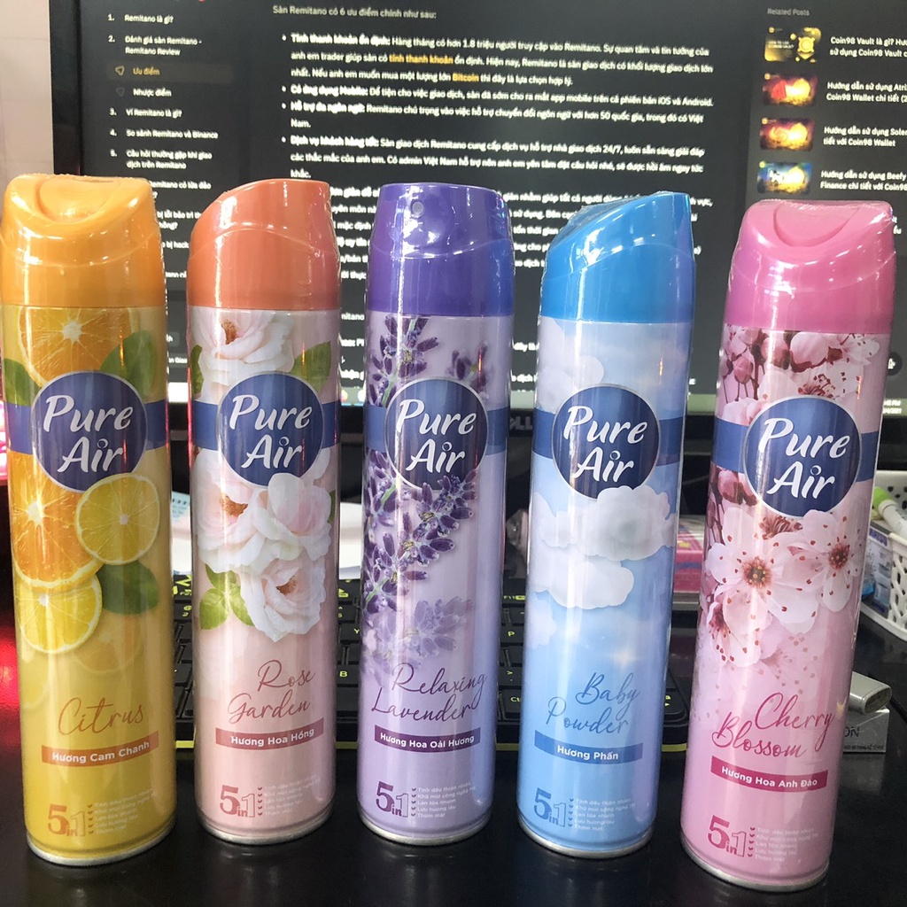 XỊT PHÒNG KHỬ MÙI PURE AIR 2 in 1  280ml