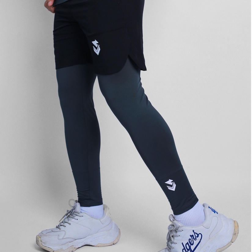 Quần legging nam Shamdi đồ tập gym giữ nhiệt nam co giãn 4 chiều vải - 990