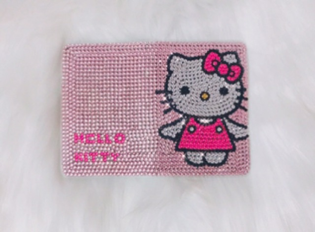 Passport Hello Kitty đính đá handmade