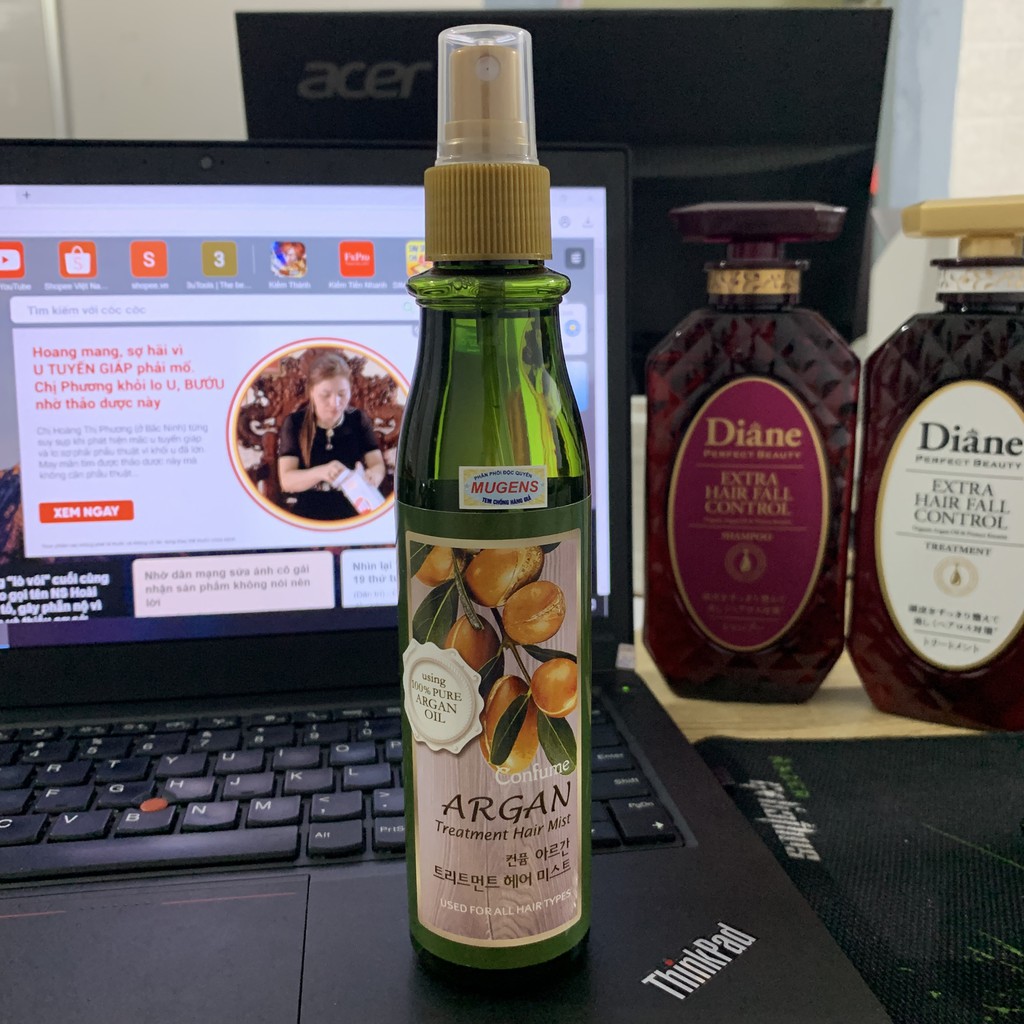 Xịt dưỡng tóc Argan hương nước hoa ( Hàn Quốc) Confume Argan Treatment Hair Mist 200ml