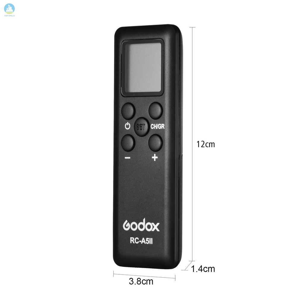 MI   Godox RC-A5Ⅱ Remote Control 16 Channels 6 Groups Replacement for Godox VL150 VL200 VL300 UL150 LED1000DⅡ LED1000BiⅡ