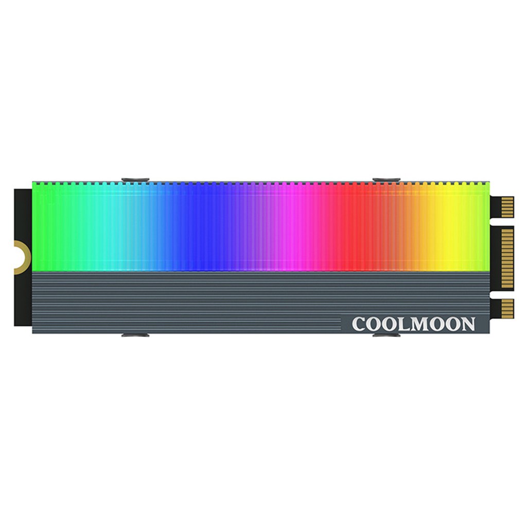 Bộ tản nhiệt ổ cứng COOLMOON M73S ARGB giúp làm mát cho ổ cứng thể rắn SSD M2 SSD M.2 2280 | BigBuy360 - bigbuy360.vn