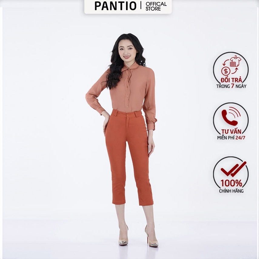 Áo sơ mi chất liệu cotton thiết kế lịch sự dáng suông FAS92764- PANTIO