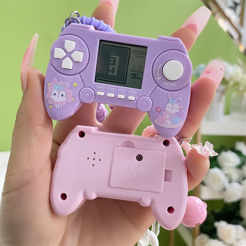 Móc Khóa Gắn Máy Chơi Game Tetris Mini Sáng Tạo