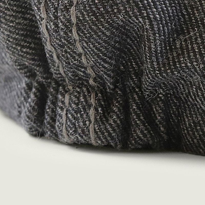 Mũ Beret Vải Len 8 Tấm Họa Tiết Kẻ Sọc Phong Cách Vintage Dành Cho Nam Nữ