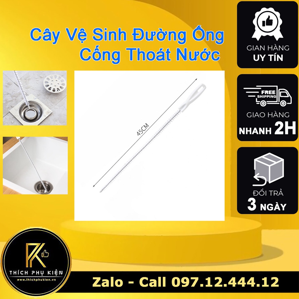 Cây Vệ Sinh Thông Đường Ống Thoát Nước - Cống Thoát Nước Dài 45cm