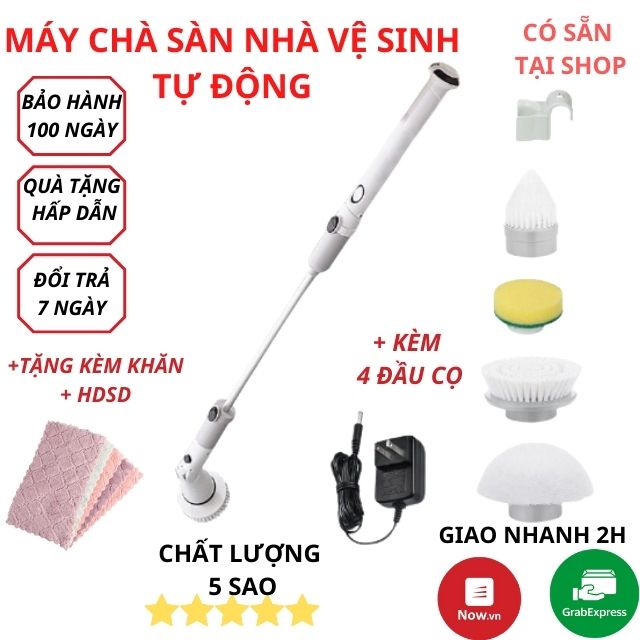 Máy Chà Nhà Tắm, Chổi Cọ Bồn Cầu Đa Năng, Chà Sàn Toilet Tự Động, Vệ Sinh Nhà Tắm Không Dây,Máy Chà Tollet