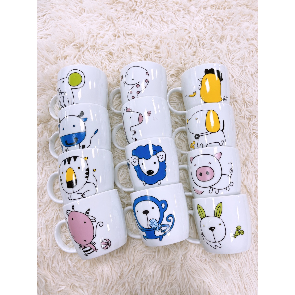 Cốc 12 con giáp - kute dễ thương nhất vịnh bắc bộ - gomsumailinh