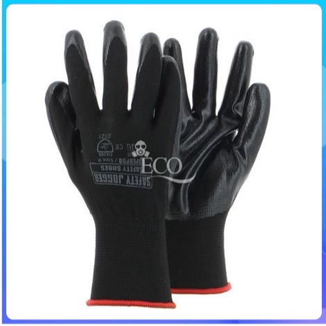 Găng tay bảo hộ Jogger dòng Superpro màu đen chống dầu