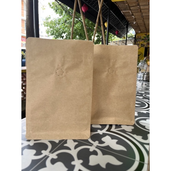 Túi zip GIẤY kraft - 8 cạnh đựng trà cafe