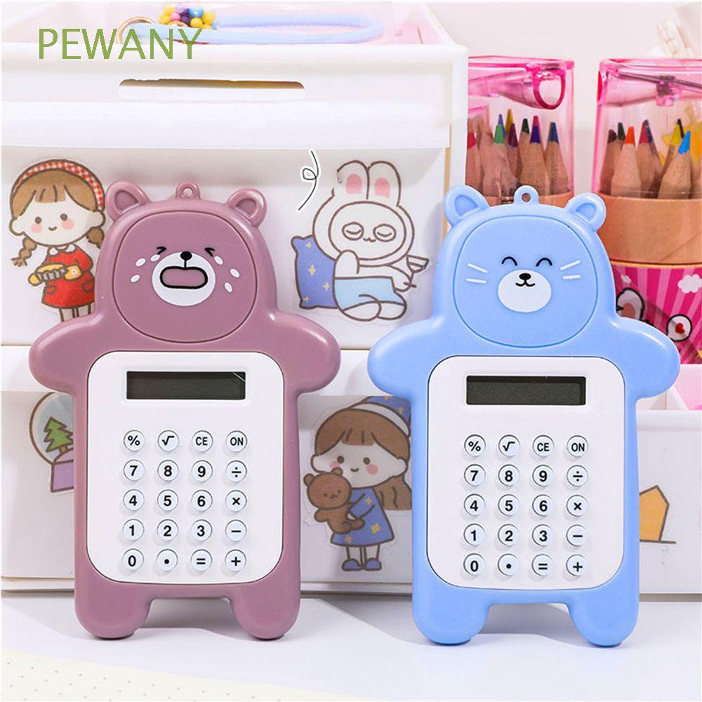 Máy tính cầm tay mini siêu mỏng họa tiết hoạt hình 8 chữ số cho bé