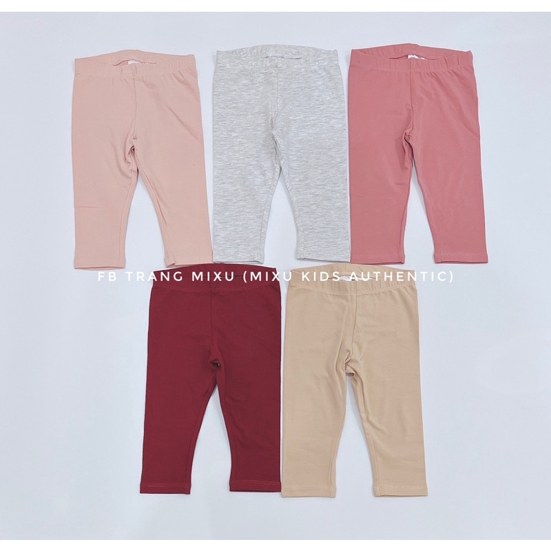 Set 5 quần legging bé gái HM Auth