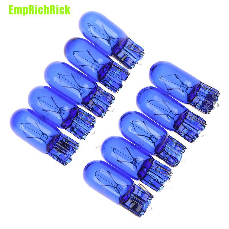 Set 10 Bóng Đèn Pha Halogen T10 168 W5w 5w 12v Chuyên Dụng Cho Xe Hơi