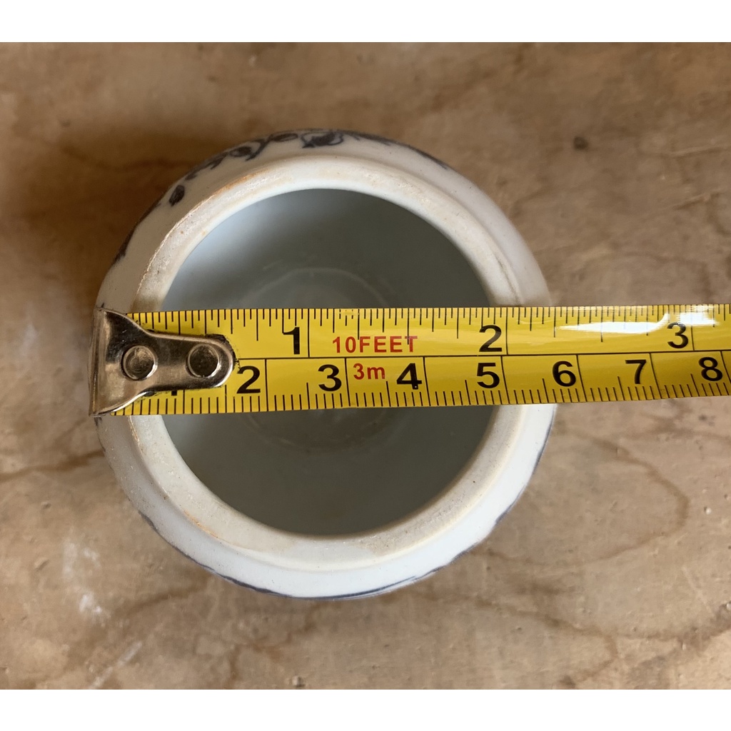 Thố bát nắp Bát Tràng (chung muối, gạo, nước)