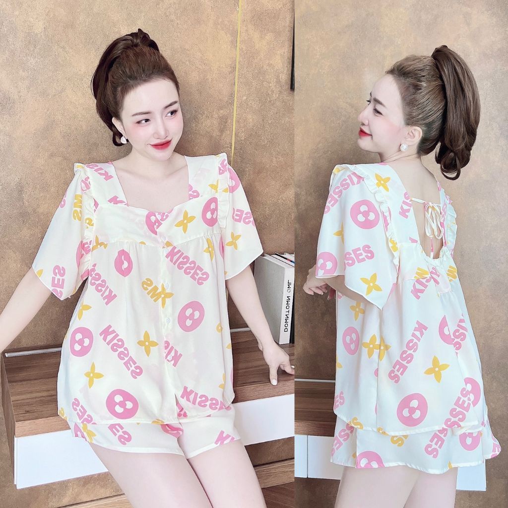 Đồ Ngủ Nữ Bigsize MIKY  Đồ Ngủ Bigsize lụa Mango cao cấp mềm mại xinh xắn &lt; 80KG