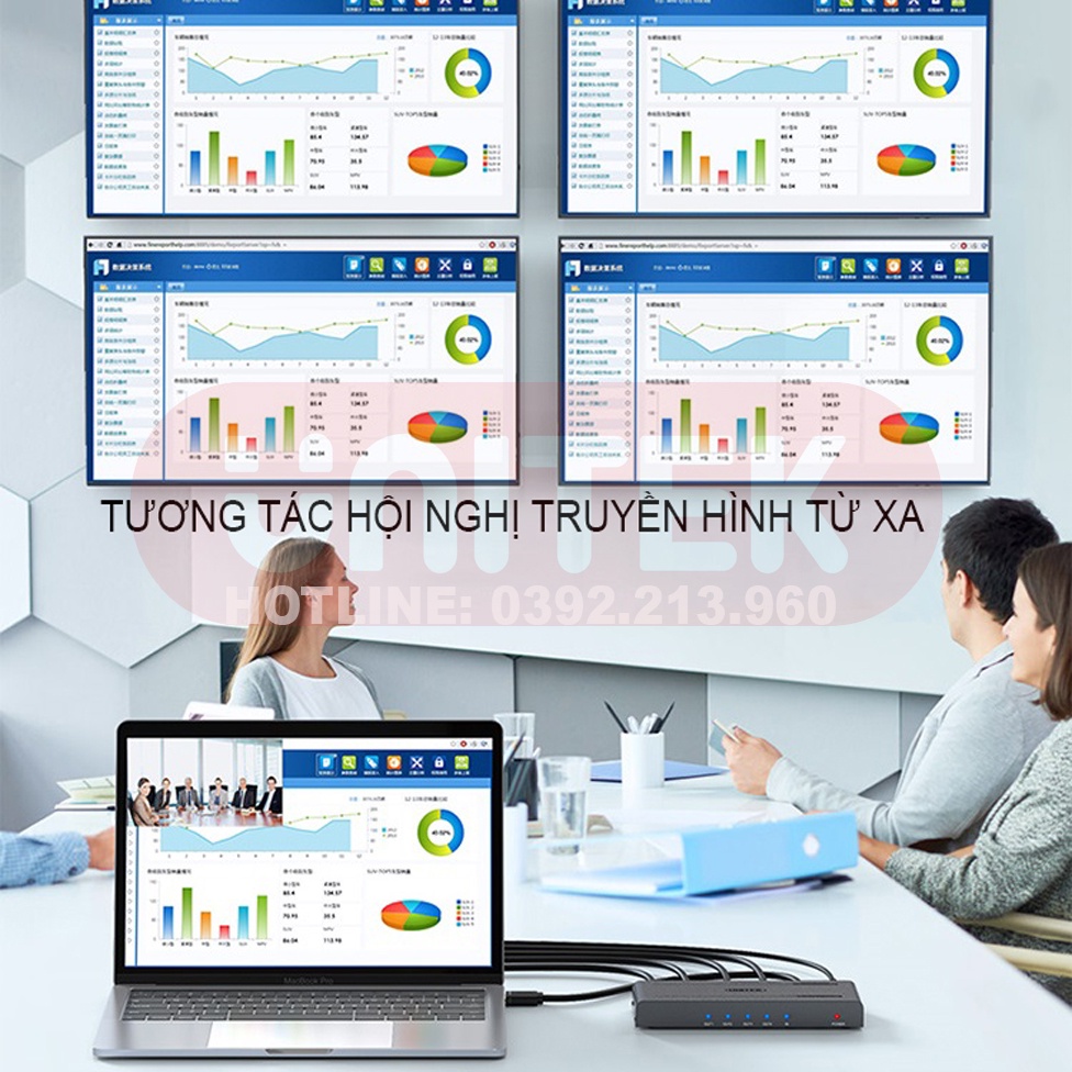 Bộ Chia HDMI 1 Ra 4 Hỗ Trợ 4K 30Hz Và Hiển Thị 3D UNITEK V131A