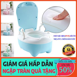 [HÀNG XỊN] Bô vệ sinh cho bé QIHUA,Đa năng có đệm,ngăn chứa tháo lắp vệ sinh dễ dàng,màu hồng,xanh da trời,xanh cốm