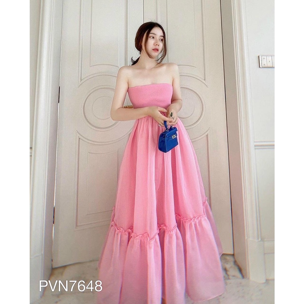 Đầm Maxi bé bé bồng bông
