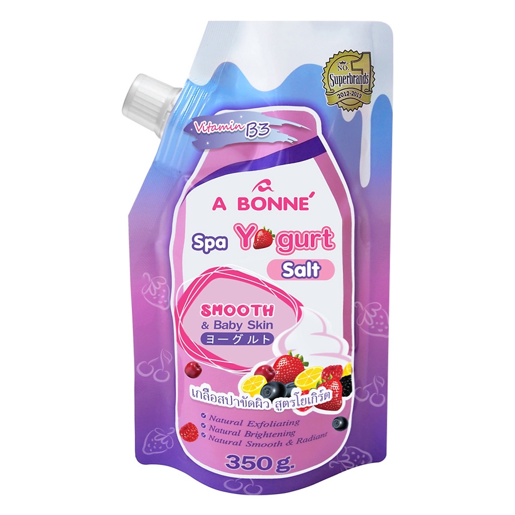 Muối Tắm Tẩy Tế Bào Chết Sữa Chua A Bonné Spa Yogurt Salt Smooth 350g