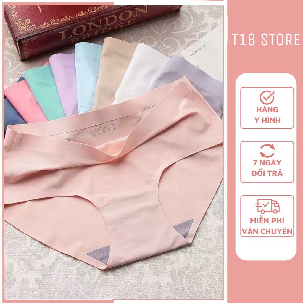 Quần lót nữ thun lạnh đúc su không đường may mặc trong váy dễ thương T18 STORE L01