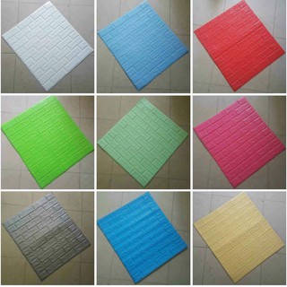Combo 40 tấm xốp dán tường 3d giả gạch khổ lớn 70*77 cm