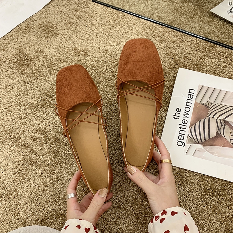 Giày búp bê đế thấp phong cách Hàn Quốc dành cho nữ