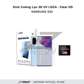 Samsung galaxy s20 kính cường lực 3d zeelot keo uv loca