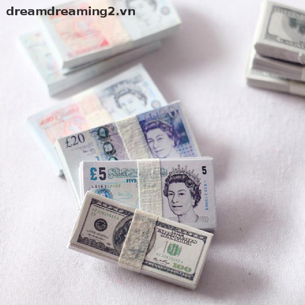 Bộ 10 Gói Tiền mini Tỉ Lệ 1: 12 Dành Cho Búp Bê