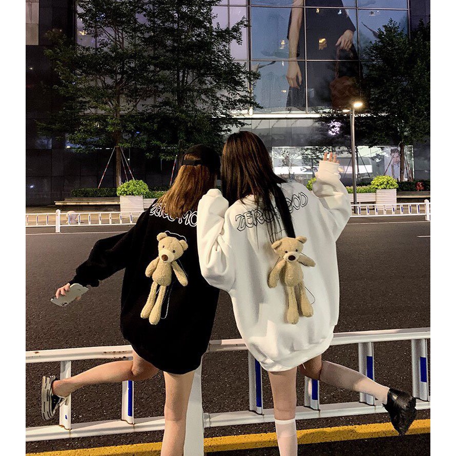 (New) ÁO THUN DÀI TAY GẤU BÔNG MARZO BEHIND mặc nhiều kiểu 4 màu - ÁO NỈ TEDDY ulzzang | BigBuy360 - bigbuy360.vn
