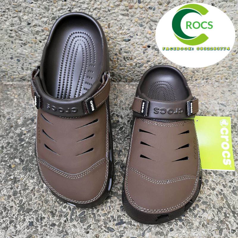 Dép sục đi mưa chống hôi chân Yukon Sport Clog màu Nâu nhạt cho nam