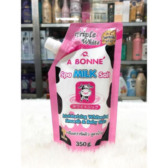 Muối Tẩy Tế Bào Sữa Bò Milk Salt Bonne’ Thái Lan 350g
