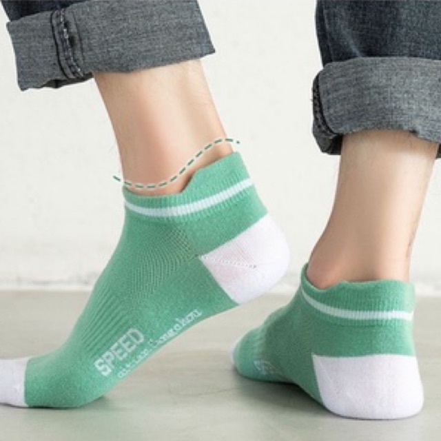 Tất Vớ Nam cổ ngắn nhiều màu SPEED khử khuẩn , thoáng mát chống hơi chân